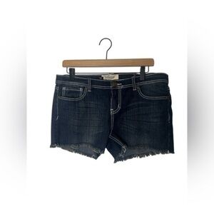 Vigold blue rhinstone denim shorts